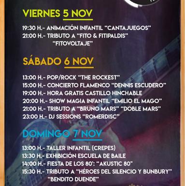 Suspendida la celebración de Halloween y aplazado el Festival Foodtruck