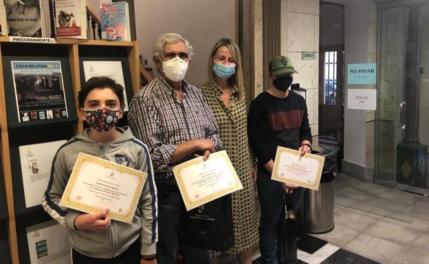 Adrián Murillo, Ángel Sierra y Rubén Morcillo, premiados por ser los mejores lectores