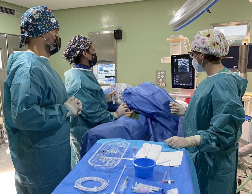 Intervención quirúrgica en el Hospital Don Benito-Villanueva. 