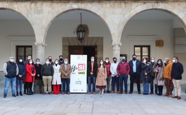 Los Alcaldes de las poblaciones mancomunadas animan a votar a favor de la unión