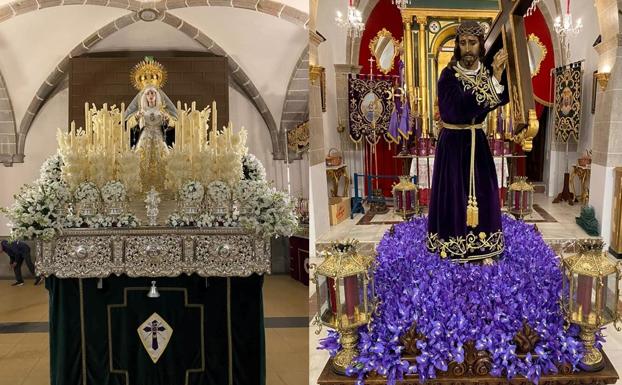 Todo listo para que la Virgen del Calvario y Jesús Nazareno procesionen en este Miércoles Santo
