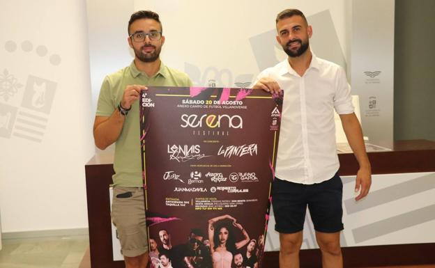 Santiago Jiménez y Rodrigo Ayuso presentan el cartel del festival. /hoy
