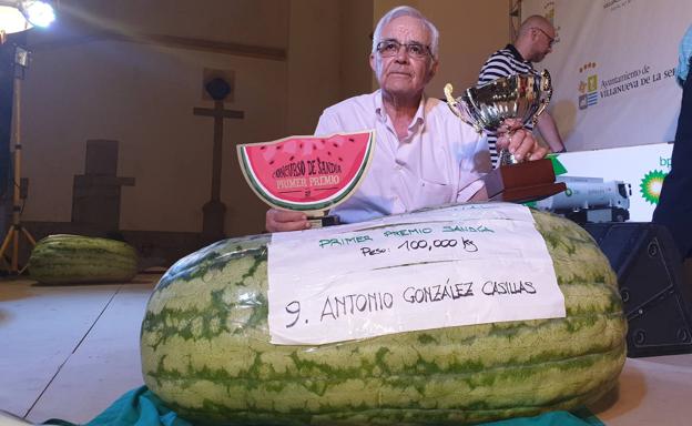 El concurso de sandías de San Bartolo también sufre la sequía