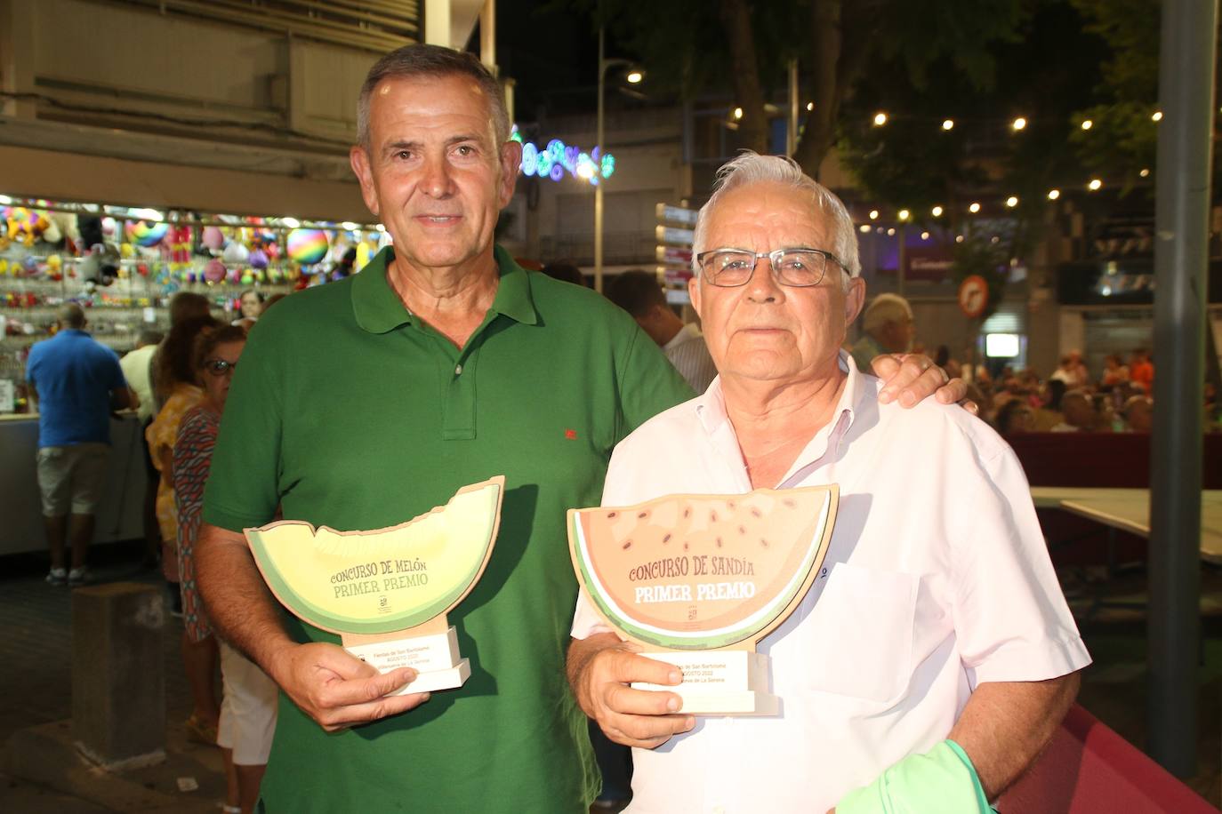 Una sandía de 23,2 kilos y un melón de 20,5 ganan el concurso de San Bartolo