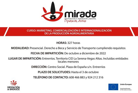 Entrerríos acoge un curso gratuito de marketing y comercio internacional de producción agroalimentaria