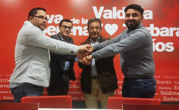 Víctor Jiménez, Diego Corraliza y Víctor Merino repiten como candidatos del PSOE