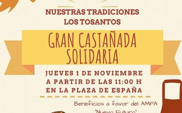 La castañada tradicional de «Tosantos» será despachada por el AMPA Nuevo Futuro