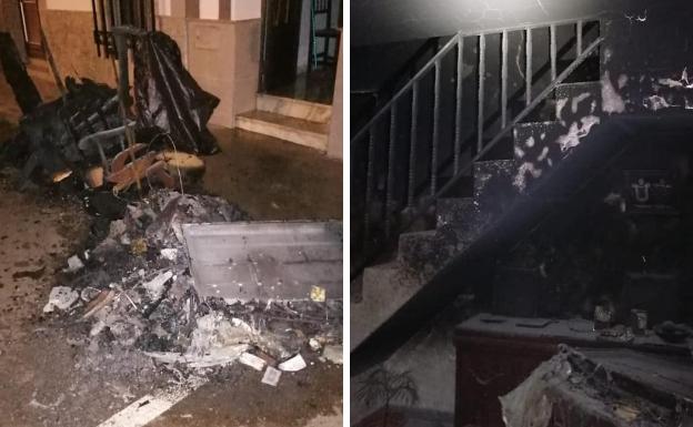 Un herido en el incendio provocado por un brasero eléctrico en la localidad