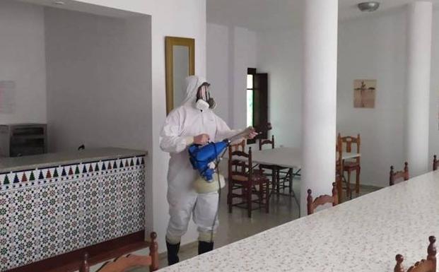 Una empresa homologada desinfectó las dependencias de los Pisos Tutelados