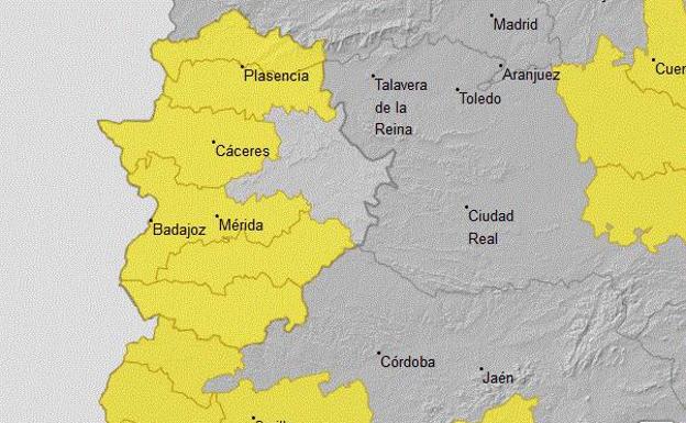 La localidad está en alerta amarilla por fuertes lluvias y tormentas
