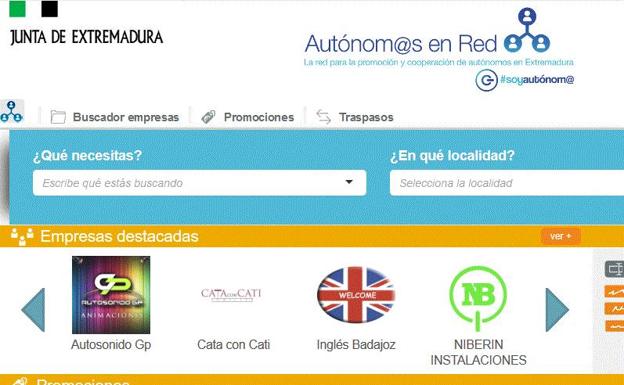 Los autónomos podrán promocionar sus negocios en una plataforma regional