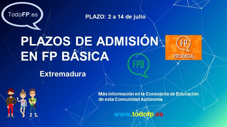 Convocado el procedimiento de admisión en Formación Profesional Básica