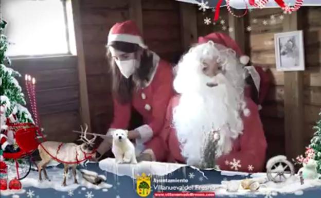 Papá Noel trae golosinas y manda un mensaje a los niños y niñas de la localidad en vídeo