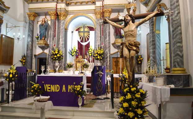 El besapiés del Cristo se realizará en tres turnos debido al aforo limitado por la covid-19