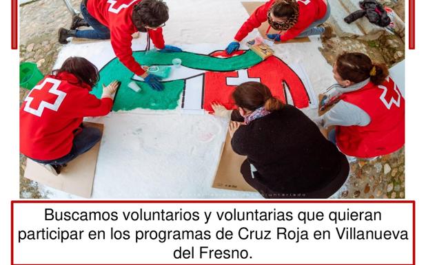 Cruz Roja busca voluntarios para desarrollar programas en la localidad