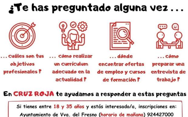 Cruz Roja abre el plazo de inscripción para un taller de búsqueda de empleo