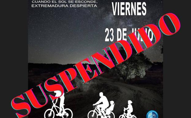 Se suspenden las rutas cicloturísticas familiares debido a la situación sociosanitaria