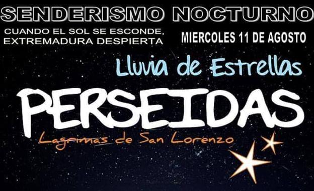 El Ayuntamiento realiza una ruta de senderismo nocturna especial para ver las 'Perseidas'