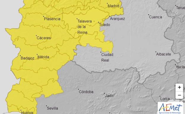 La localidad estará en alerta amarilla por lluvias según alerta el 112
