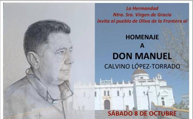 Oliva de la Frontera recordará al párroco villanovense Manuel Calvino con un monumento