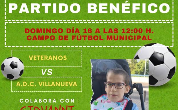 La A.D.C. Villanueva organiza un partido benéfico a favor del niño Giovanni aquejado de una enfermedad rara