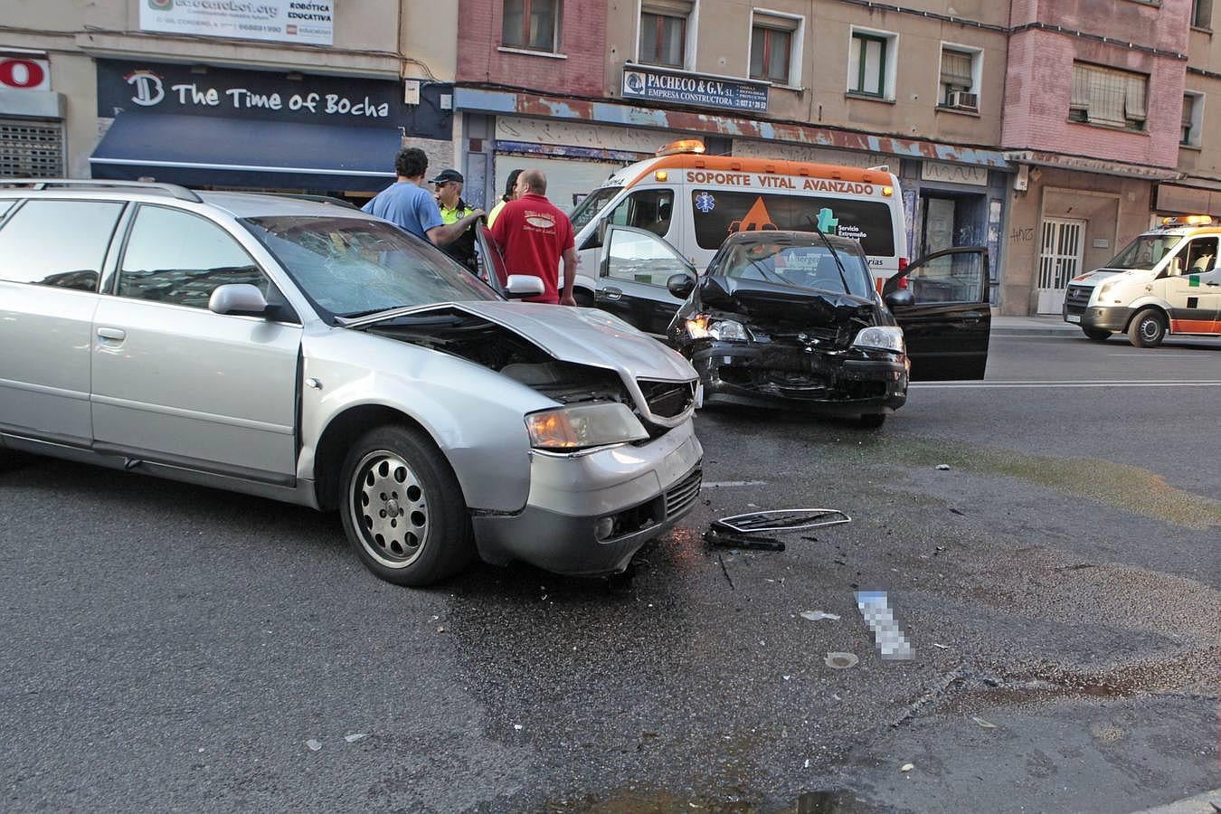 Nueve heridos, uno de ellos grave, en un accidente en Gil Cordero