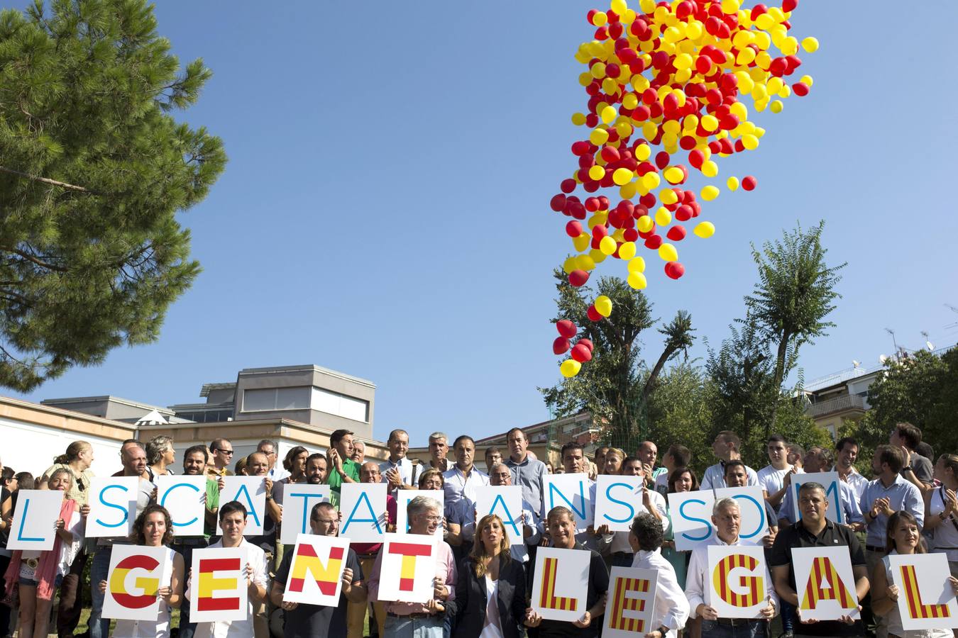 Primer acto de la Diada en Barcelona