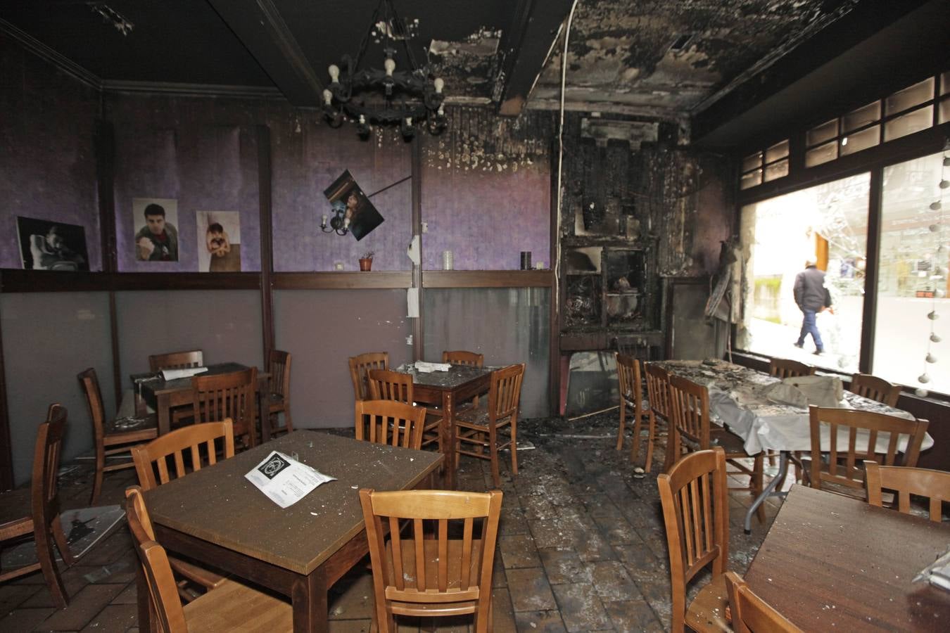 Incendio en un bar de la calle General Ezponda