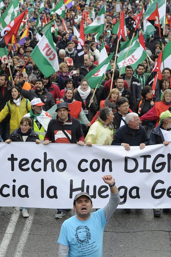 Las Marchas por la Dignidad recorren Madrid