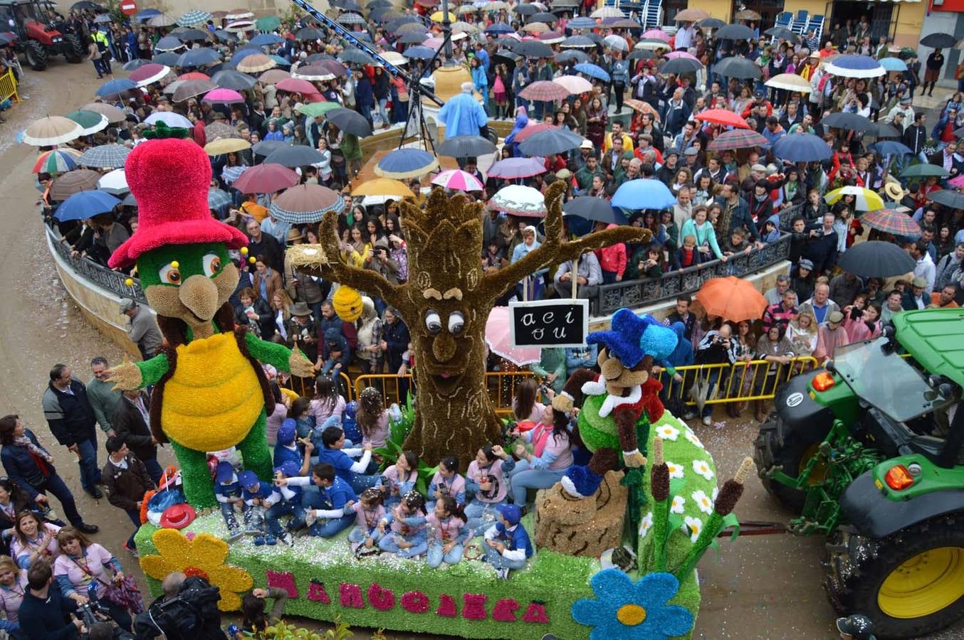 Carrozas en la romería de Piedraescrita 2015