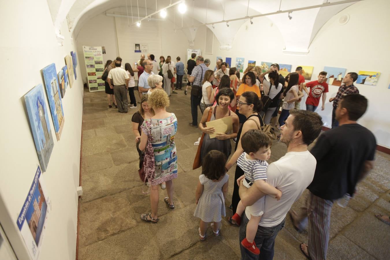 Exposición de pintura de Aspainca en el Museo de Cáceres