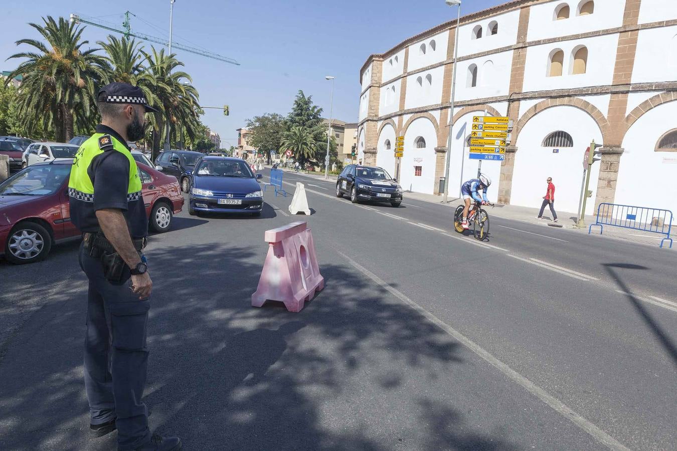 Problemas circulatorios en Cáceres por el campeonato ciclista