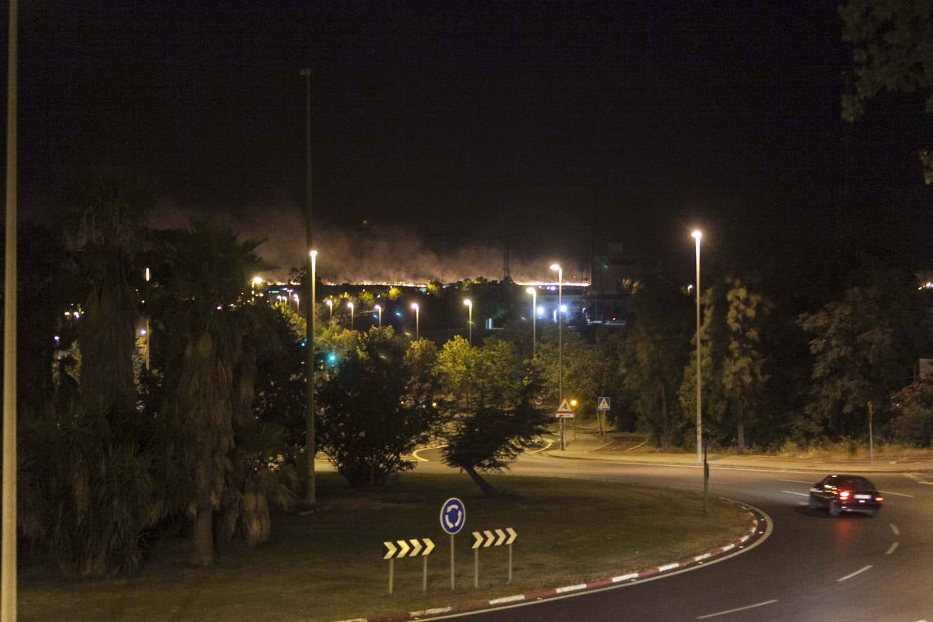 Incendio en la zona del Ferial