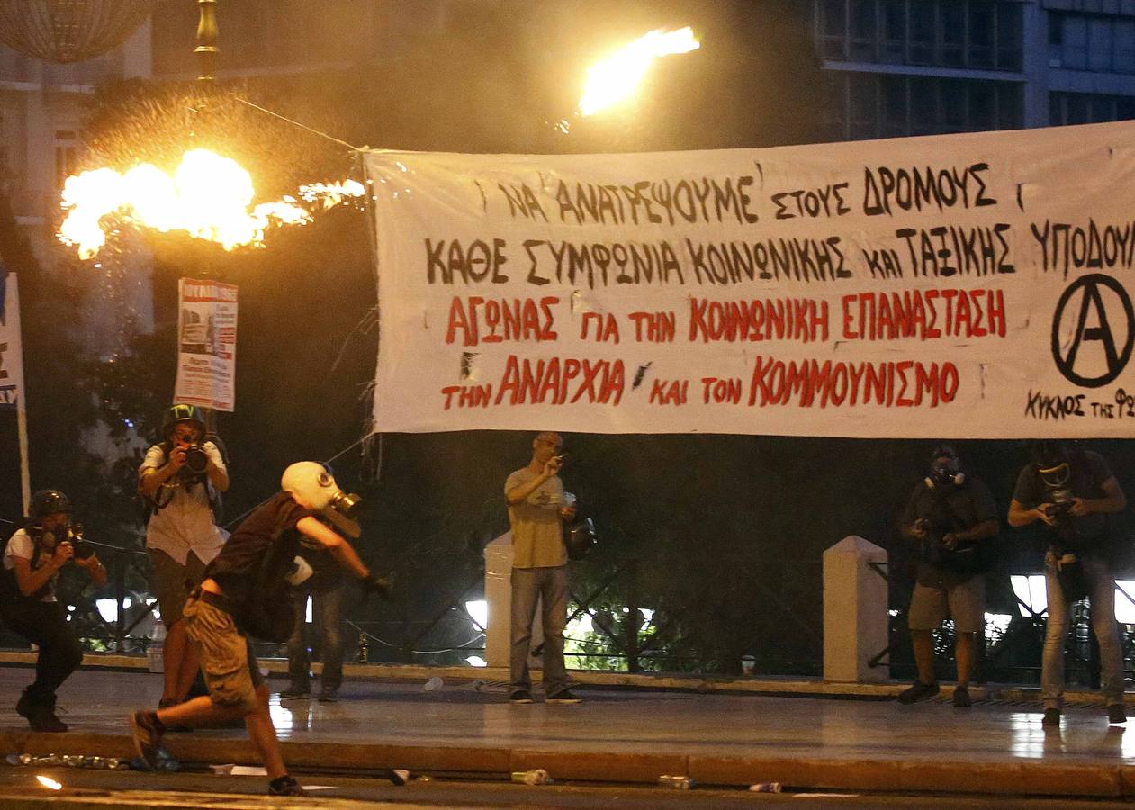 Manifestación en Grecia