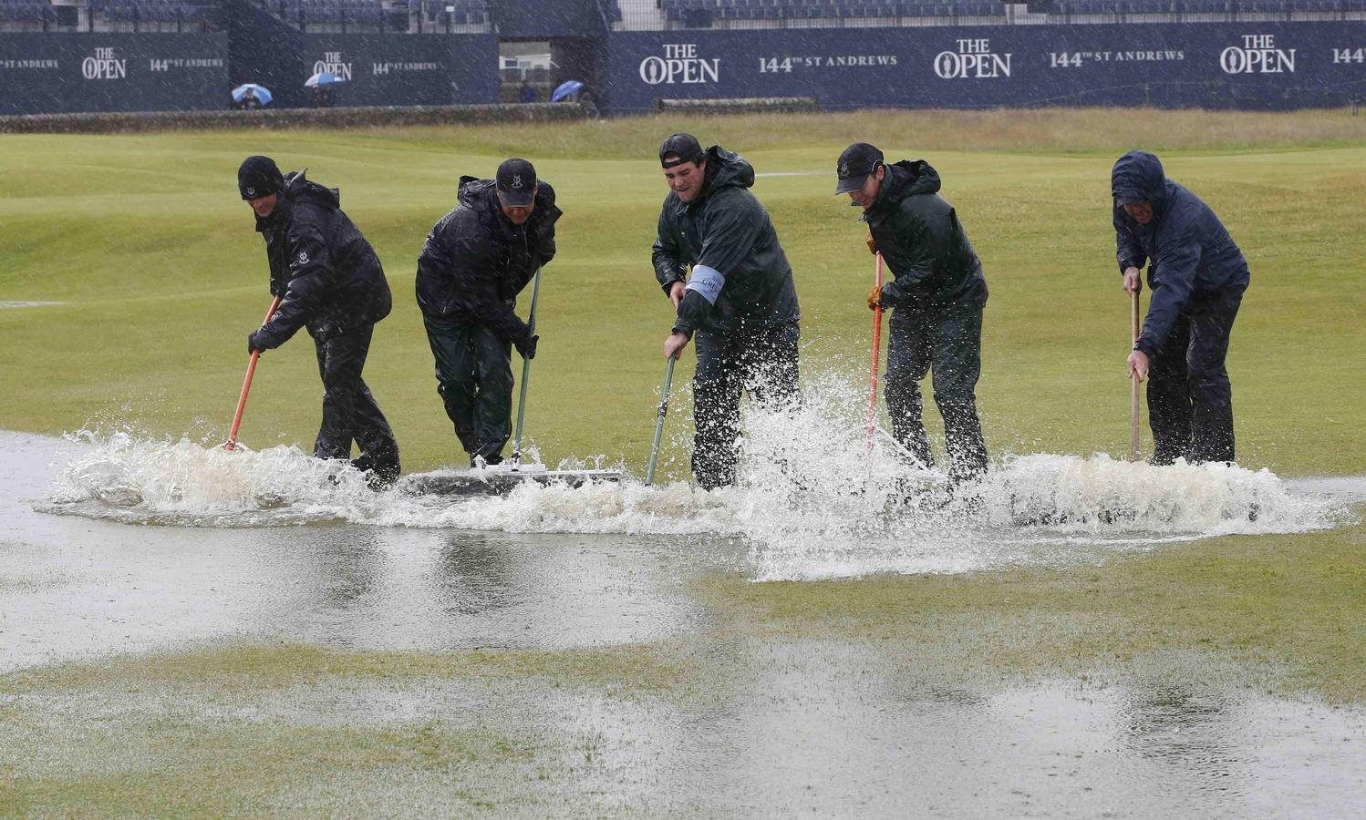 Se supende por lluvia la segunda ronda del British Open de golf