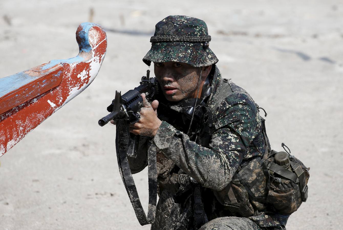 Asalto en las playas de Filipinas