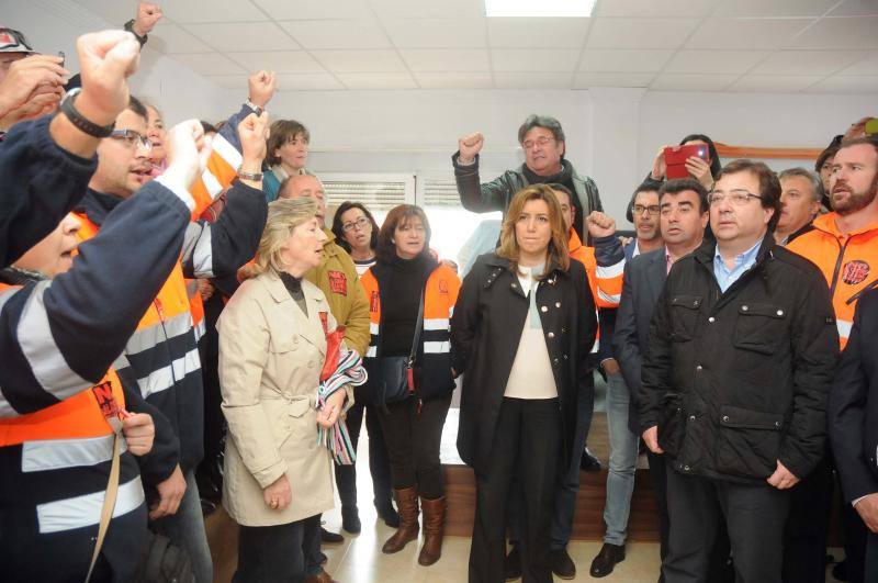 Extremadura y Andalucía escenifican su unión para intentar evitar el cierre de Aguablanca