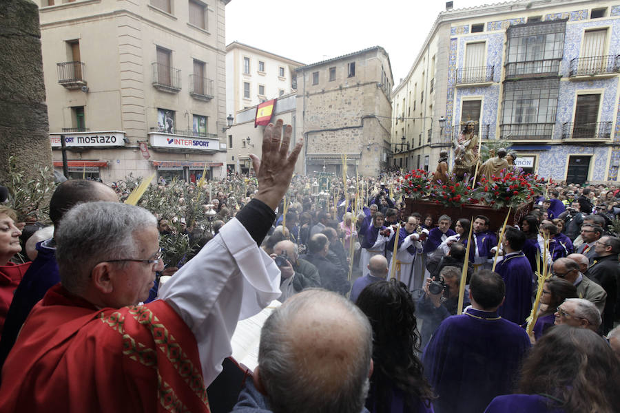 Domingo de Ramos pasado por agua en Cáceres