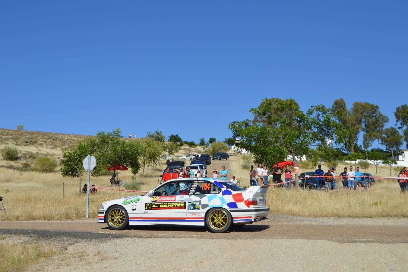 A toda velocidad en Campanario con su quinto rally