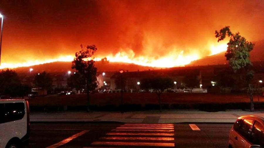 Incendio en los cerros