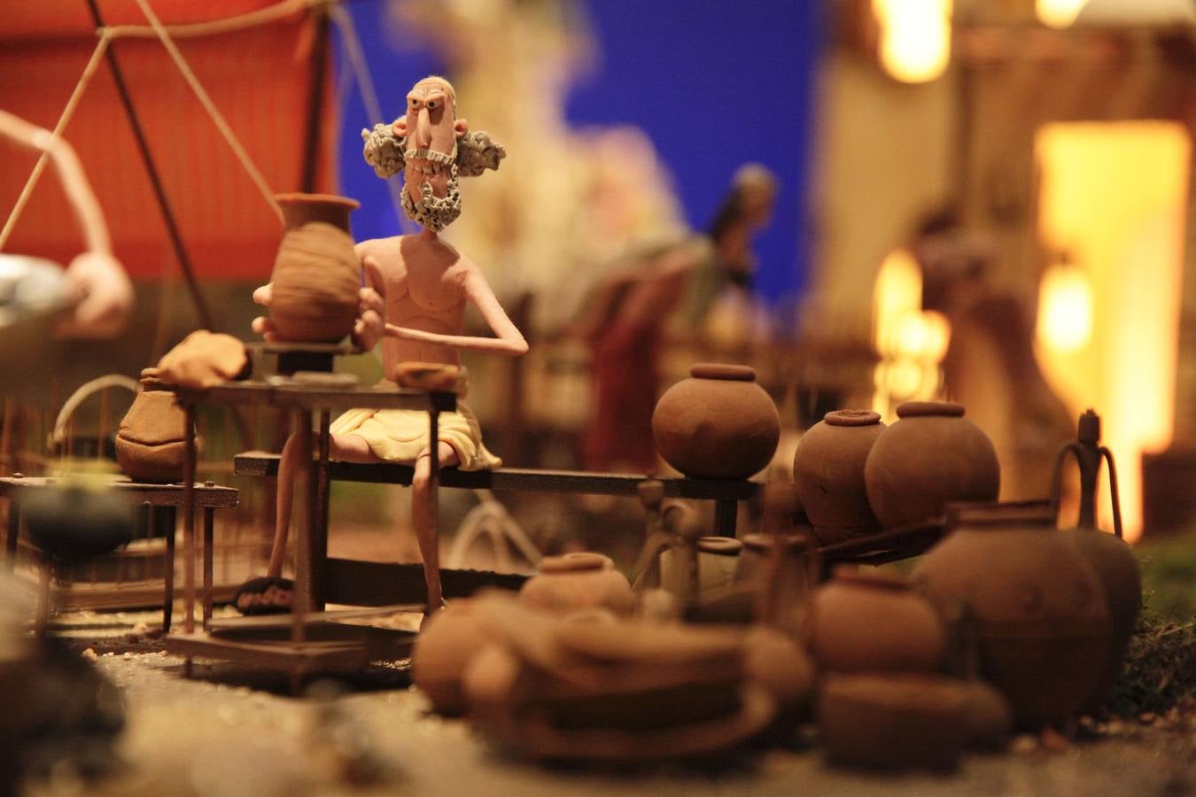 Belén de plastilina con 230 piezas