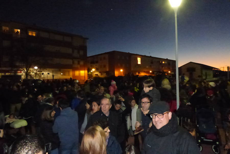 Multitudinario recibimiento a Papá Noel