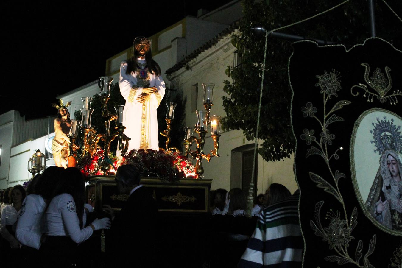 Miércoles Santo en Monesterio: procesión del Señor Cautivo y del Amarrado a la Columna