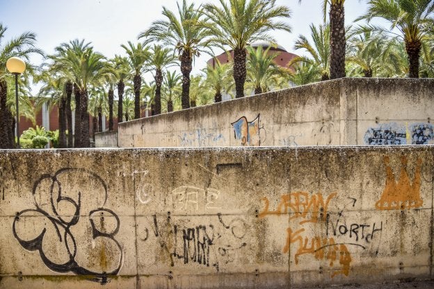 El vandalismo y el botellón deterioran el entorno del Meiac