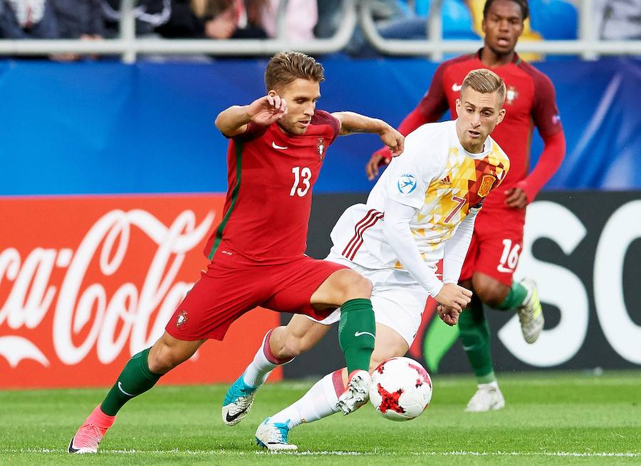 El partido entre España y Portugal, en imágenes