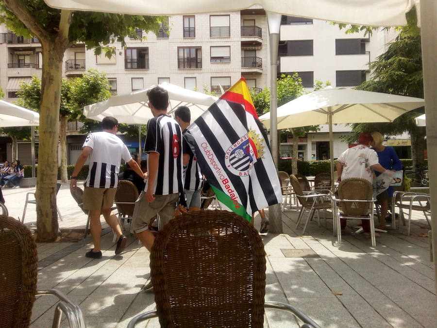 Los aficionados pacenses tomaron Calahorra