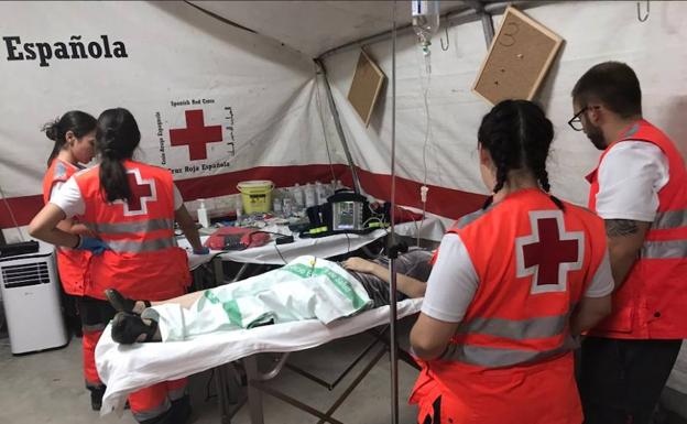 Una mujer termina en la UCI tras atragantarse en una caseta del Ferial de Badajoz