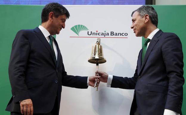 Unicaja esquiva a los bajistas con un debut del 6% al alza en Bolsa