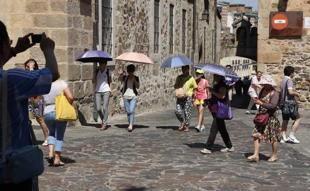 Seis localidades extremeñas batieron ayer su récord de temperatura