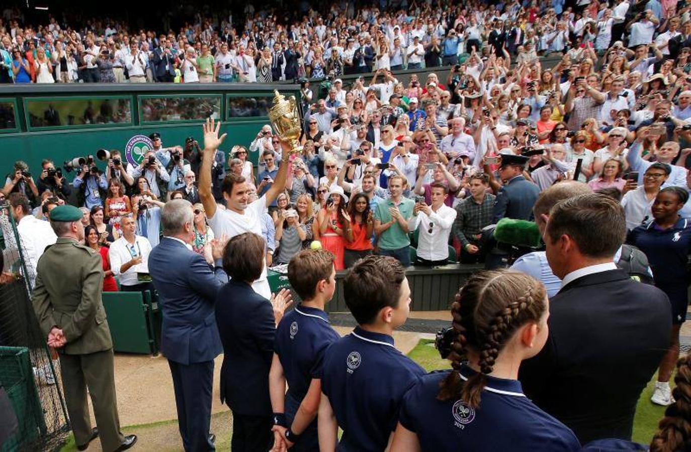 Las mejores imágenes de la victoria de Federer en Wimbledon
